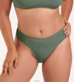 badetøy sloggi shore arienzo bikinitruser med høye ben kvinner urbant grønt DR662232 - Image 3