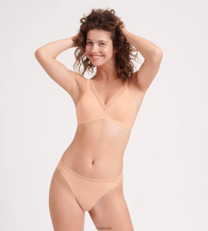 BHer | sloggi body adapt vri vattert BH kvinner pulver oransje DR662509 - Image 4