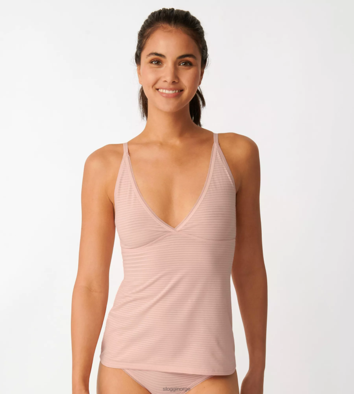 loungewear | sloggi alltid fersk tank topp kvinner v s terrakotta DR662686 - Image 3