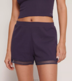 loungewear | sloggi gå ribbet shorts kvinner blåbær DR662204 - Image 2