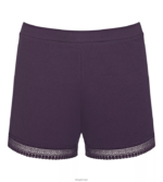 loungewear | sloggi gå ribbet shorts kvinner blåbær DR662204