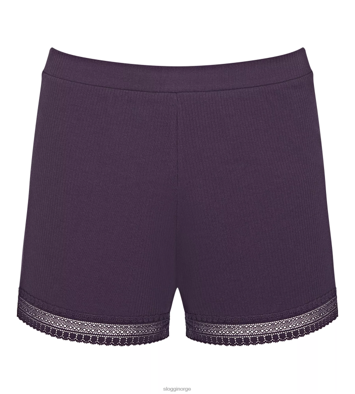 loungewear_sloggi_ga_ribbet_shorts_kvinner_blabaer_dr662204.png loungewear | sloggi gå ribbet shorts kvinner blåbær DR662204 - Image 1