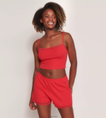loungewear | sloggi gå ribbet shorts kvinner campari DR662217 - Image 4