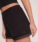 loungewear | sloggi gå ribbet shorts kvinner svart DR662592 - Image 5