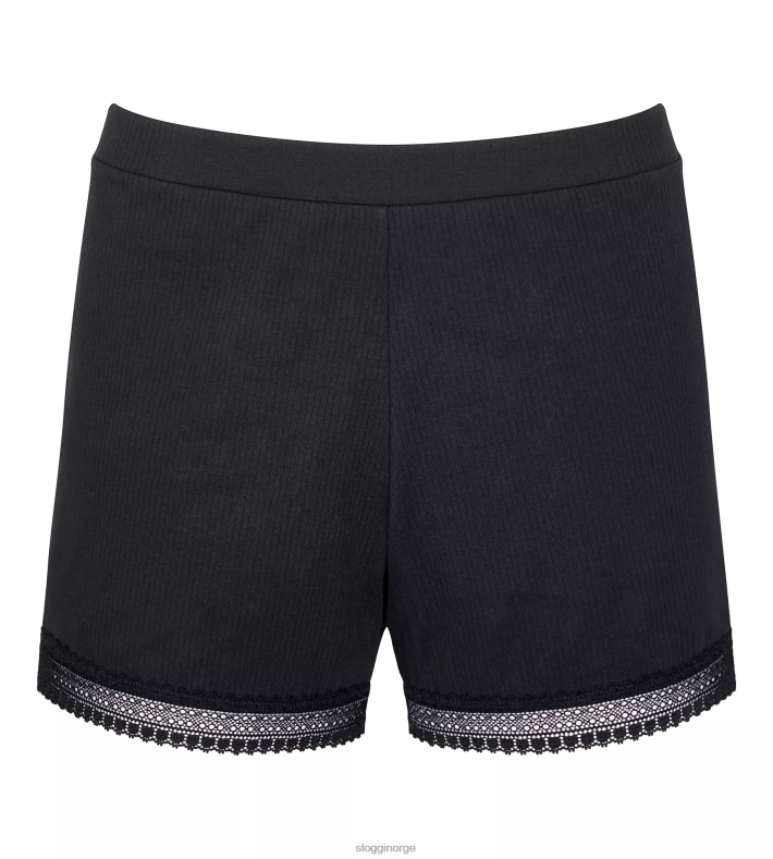 loungewear_sloggi_ga_ribbet_shorts_kvinner_svart_dr662592.png loungewear | sloggi gå ribbet shorts kvinner svart DR662592 - Image 1