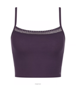 loungewear | sloggi go ribbet topp med spaghettistropper kvinner blåbær DR662133