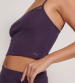loungewear | sloggi go ribbet topp med spaghettistropper kvinner blåbær DR662133 - Image 5