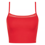 loungewear | sloggi go ribbet topp med spaghettistropper kvinner campari DR662307