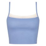 loungewear | sloggi go ribbet topp med spaghettistropper kvinner fabelaktig DR662110