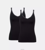 loungewear | sloggi go topp med spaghetti stropper kvinner svart DR662463