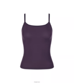 loungewear | sloggi myk tilpasset topp med spaghettistropper kvinner blåbær DR662438
