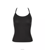loungewear | sloggi myk tilpasset topp med spaghettistropper kvinner svart DR662289 - Image 2