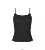 loungewear | sloggi myk tilpasset topp med spaghettistropper kvinner svart DR662289