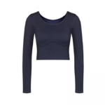 loungewear | sloggi noensinne infundert aloe langermet topp kvinner svart DR662348