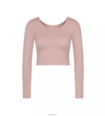 loungewear | sloggi noensinne infundert aloe langermet topp kvinner tåkete lilla DR662422