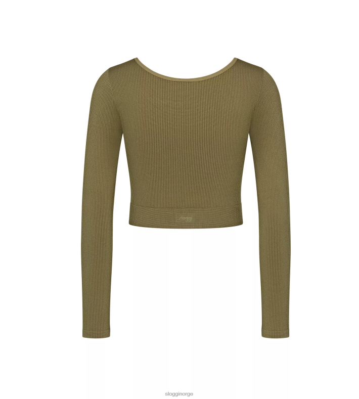loungewear | sloggi noensinne infundert cbd langermet topp kvinner martini oliven DR662461 - Image 2