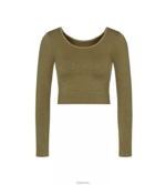 loungewear | sloggi noensinne infundert cbd langermet topp kvinner martini oliven DR662461