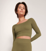 loungewear | sloggi noensinne infundert cbd langermet topp kvinner martini oliven DR662461 - Image 3