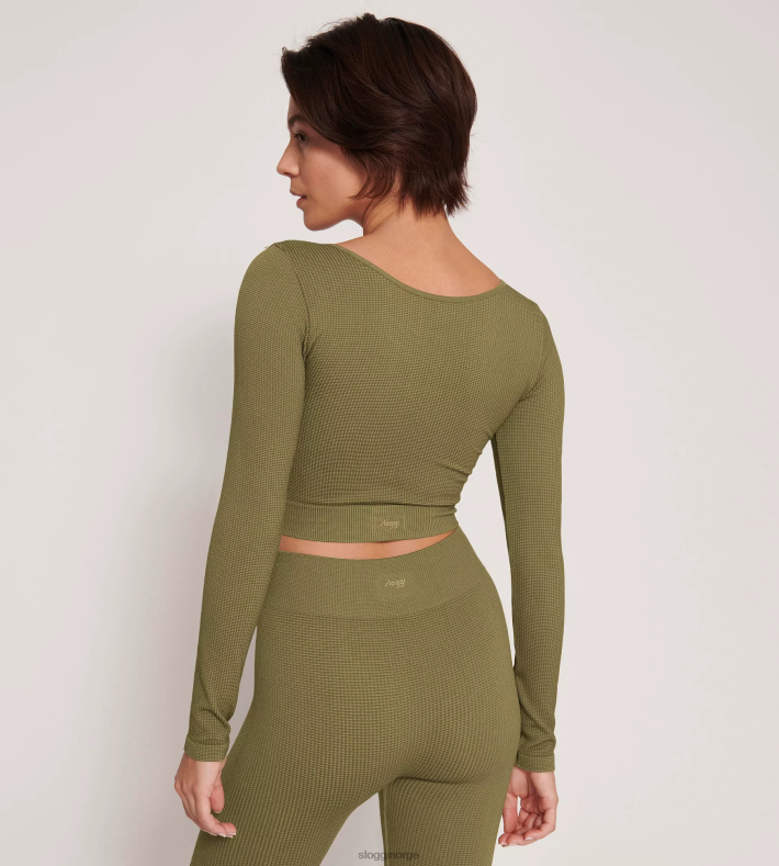 loungewear | sloggi noensinne infundert cbd langermet topp kvinner martini oliven DR662461 - Image 4