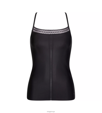 loungewear | sloggi s subtil topp med spaghettistropper kvinner svart DR662660