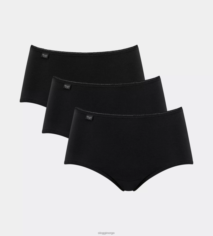 truser | sloggi 24/7 midi truser i bomull kvinner svart DR66225 - Image 1
