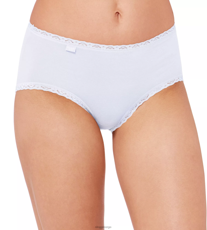 truser | sloggi 24/7 midi truser i bomull med blonder kvinner hvit DR662156 - Image 2
