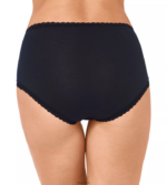 truser | sloggi 24/7 midi truser i bomull med blonder kvinner svart DR662486 - Image 2