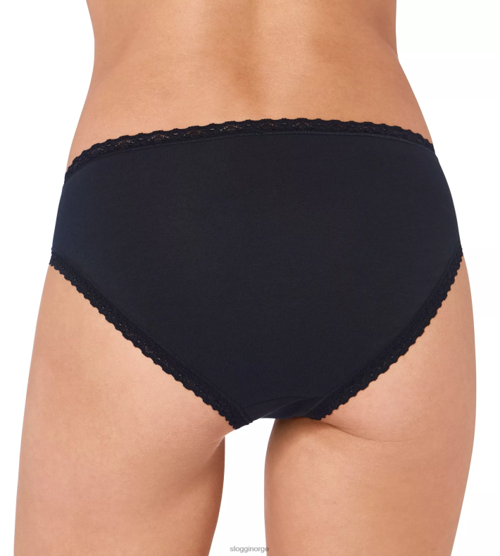 truser | sloggi 24/7 tai truser med blonder i bomull kvinner svart DR662569 - Image 2