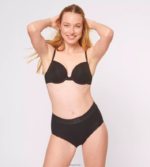 truser | sloggi dobbel komfort maxi truse kvinner svart DR662201 - Image 4