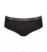truser | sloggi gå ribbet hipster truser kvinner svart DR66255 - Image 2