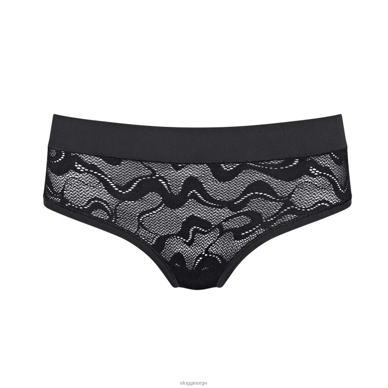 truser | sloggi go allround midi truser med blonder kvinner svart DR662601 - Image 1