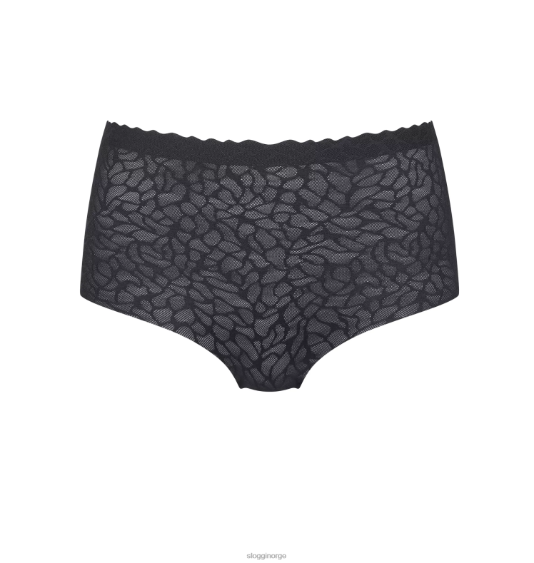 truser | sloggi null følelse av blonder med høy midje kvinner vin DR662325 - Image 1
