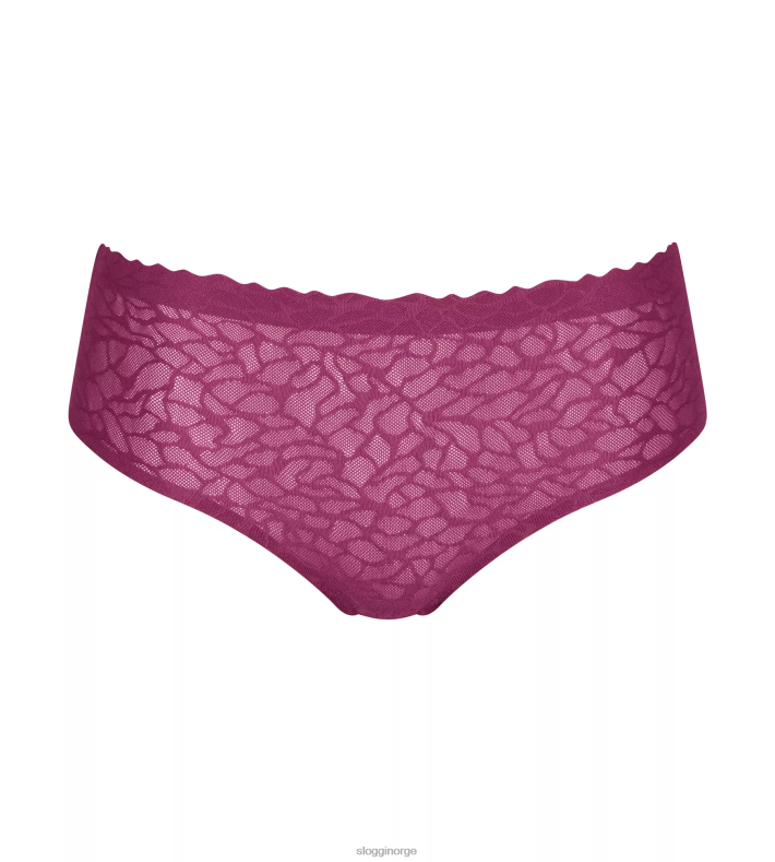 truser | sloggi null følelse av blonder med høy midje kvinner vin DR662533 - Image 1