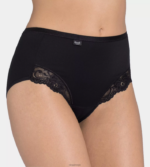 truser | sloggi romantikk maxi truser kvinner svart DR662353 - Image 3